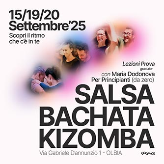 Salsa Bachata Kizomba, Lezione Prova per Principianti. DoDance Olbia