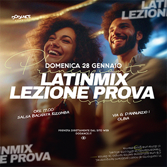Salsa Bachata Kizomba, Lezione Prova per Principianti. DoDance Olbia